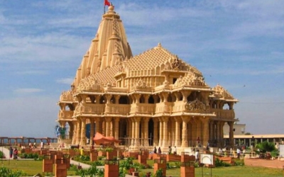 Exterior view of the ornate Kapileshwar Mahadev Temple